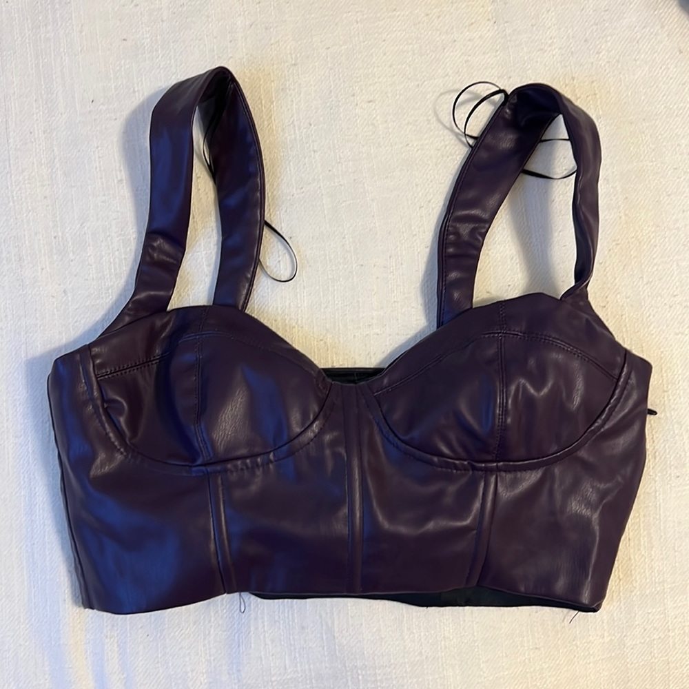 Pleather Zara Top